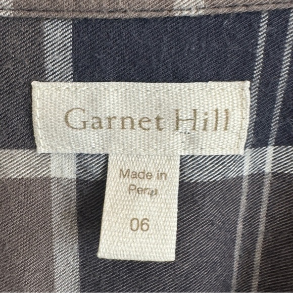 Garnet Hill Essential Long Cotton Tunic, Size 6 - Picture 6 of 8